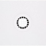 Swan 34 in. x 60 in. Solid Surface Single-Threshold Center-Drain Shower Pan in White
