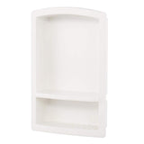Swan Recessed Solid Surface Soap Dish in White, 22 in. x 15 in.