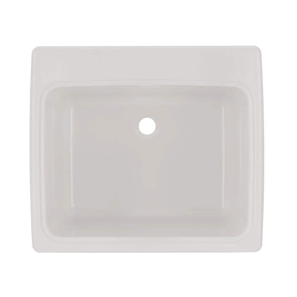 Swan Solid Surface Undermount Utility Sink, 25x22 Inch, White