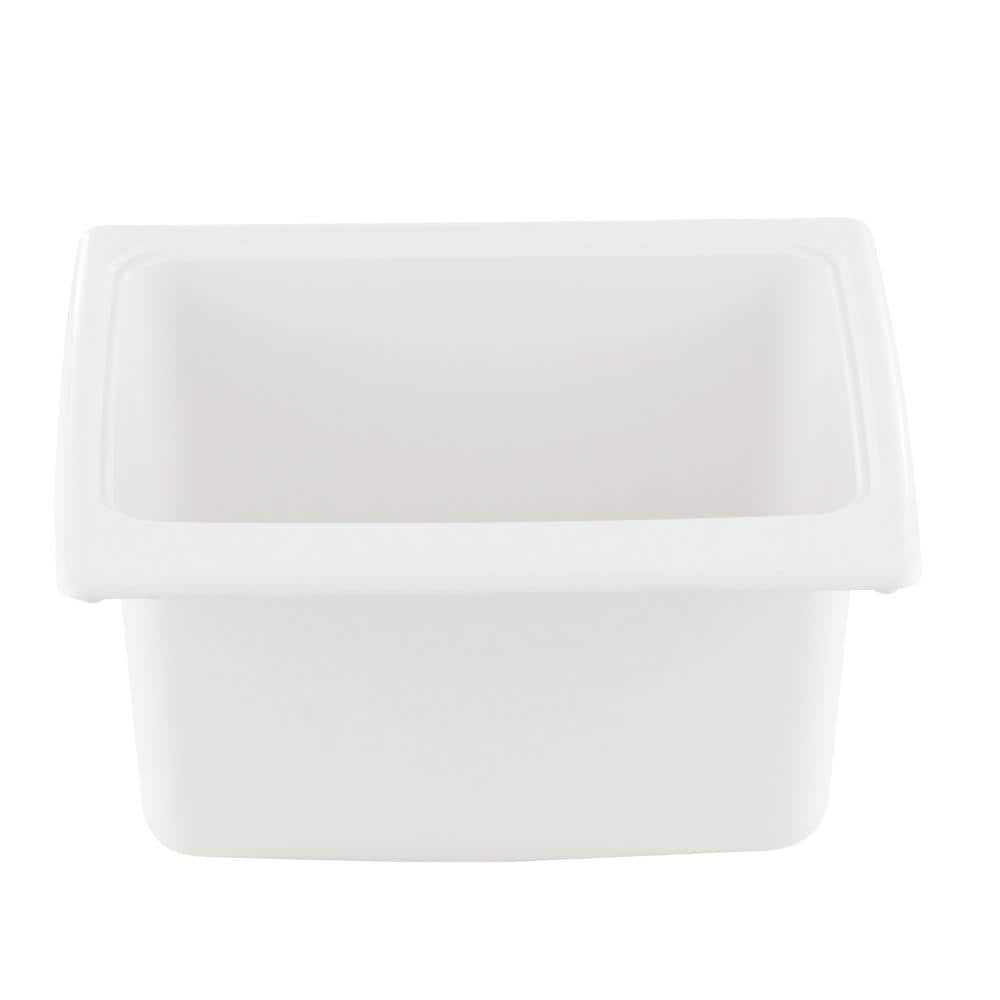 Swan Solid Surface Undermount Utility Sink, 25x22 Inch, White