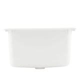 Swan 25 in. x 22 in. x 13.6 in. Solid Surface Undermount Utility Sink in White