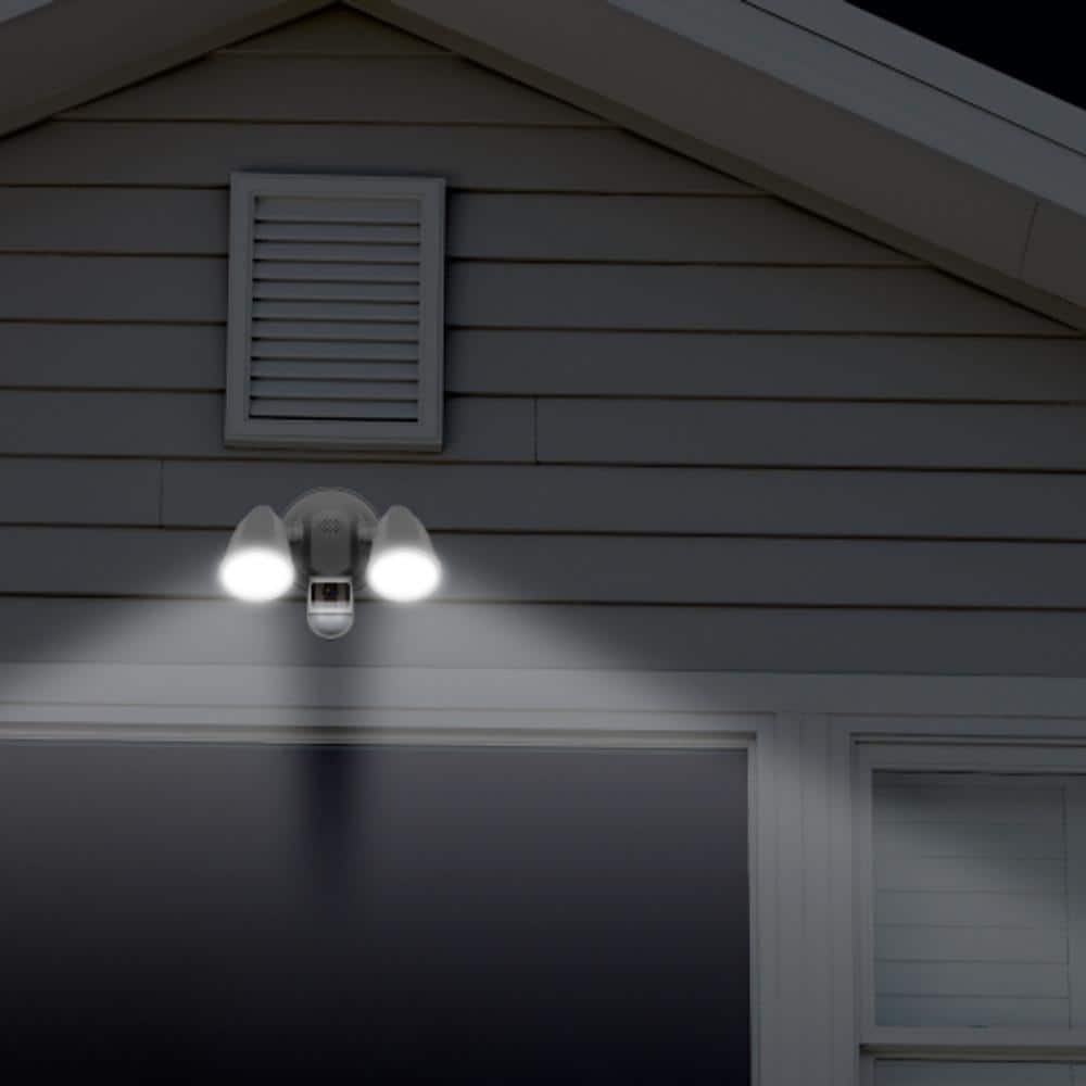 Swann Outdoor Floodlight 4K Wired Security Surveillance Camera with FREE Local Storage