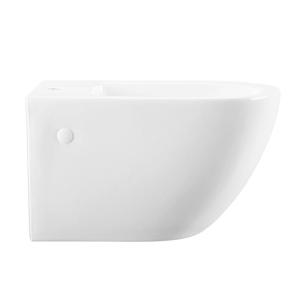Swiss Madison St. Tropez Wall Hung Elongated Bidet in Glossy White