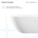 Swiss Madison St. Tropez Wall Hung Elongated Bidet in Glossy White