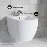 Swiss Madison St. Tropez Wall Hung Elongated Bidet in Glossy White