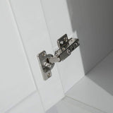 Tatayosi White Laundry Tub Cabinet with Stainless Steel Sink and Faucet