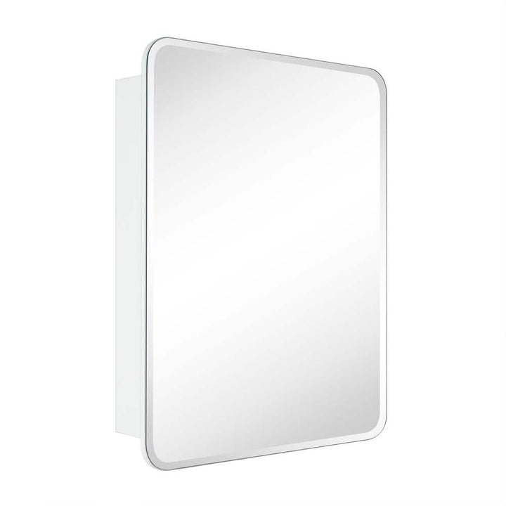TEHOME Tomace 24 in. W x 30 in. H Rectangular Recess and Surface Mount Frameless Medicine Cabinet with Mirror
