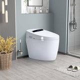 Tenleaf Elongated Smart Bidet Toilet with Heated Seat and Auto Open/Close | 1.32 GPF