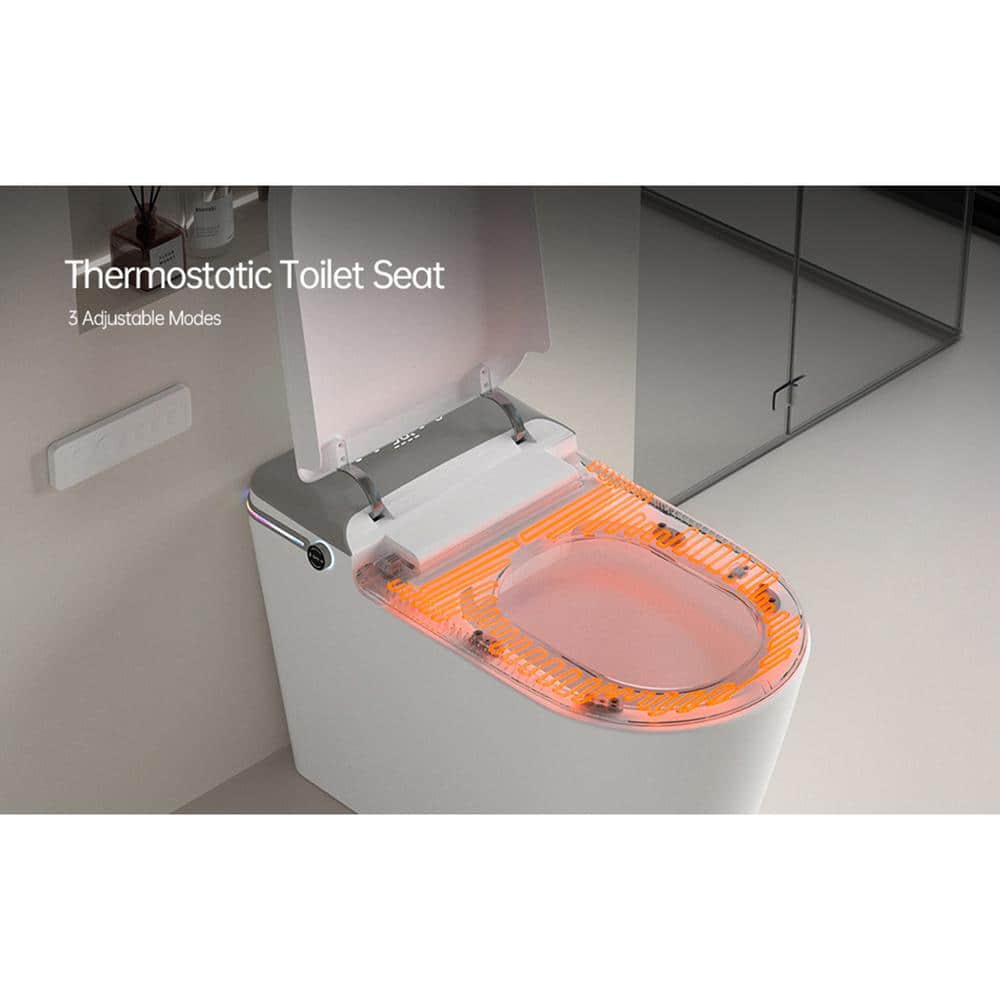 Tenleaf Elongated Smart Bidet Toilet with Heated Seat and Aromatherapy