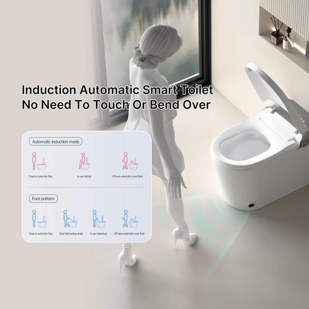 Tenleaf Elongated Smart Bidet Toilet with Heated Seat and Aromatherapy