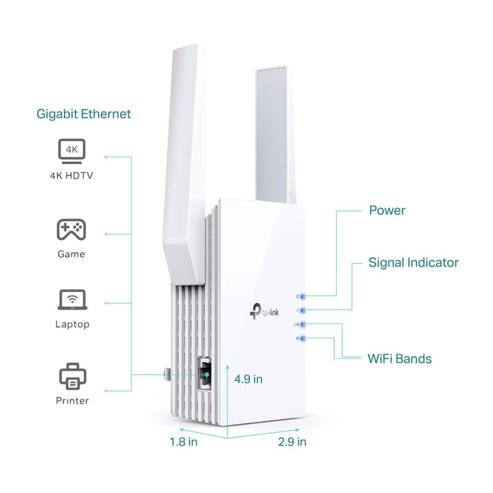 TP-LINK Wi-Fi 6 Range Extender Adapter