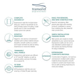 Transolid Expressions 32 in. x 60 in. x 72 in. 3-Piece Easy Up Adhesive Alcove Shower Wall Surround in White