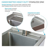 Transolid All-in-One 15.5 in. x 22.4 in. x 34.9 in. Metal Drop-In Laundry/Utility Sink and Cabinet in White