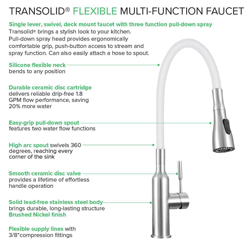 Transolid Stainless Steel Laundry Utility Sink & Cabinet Combo - TCB-2420-WC