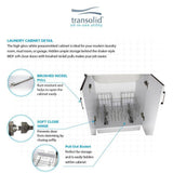 Transolid Stainless Steel Laundry Utility Sink & Cabinet Combo - TCB-2420-WC