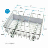Transolid Stainless Steel Laundry Utility Sink & Cabinet Combo - TCB-2420-WC
