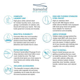Transolid All-in-One 23.6 in. x 19.7 in. x 34.6 in. Particle Board Utility Sink and Cabinet with Faucet and Accessory Kit