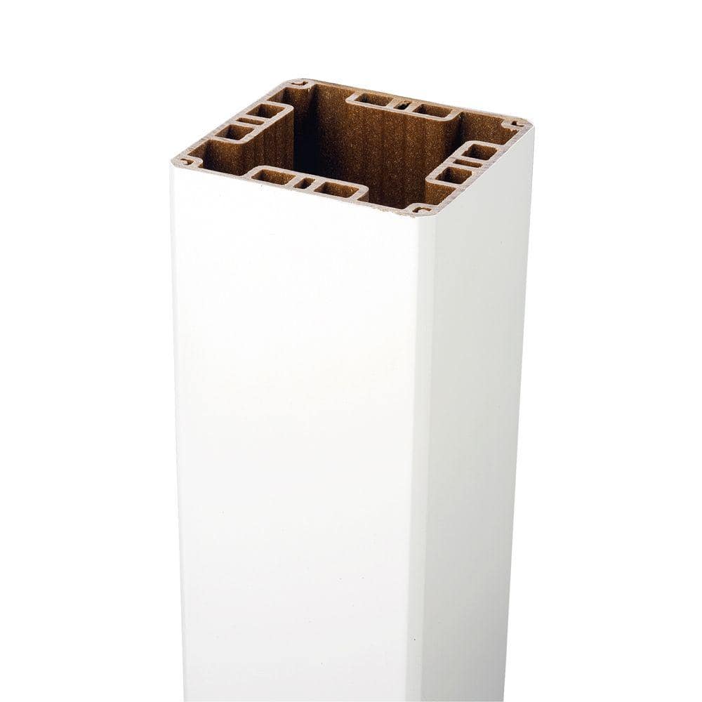 Trex Transcends 4 in. x 4 in. x 39 in. Classic White Composite Post Sleeve