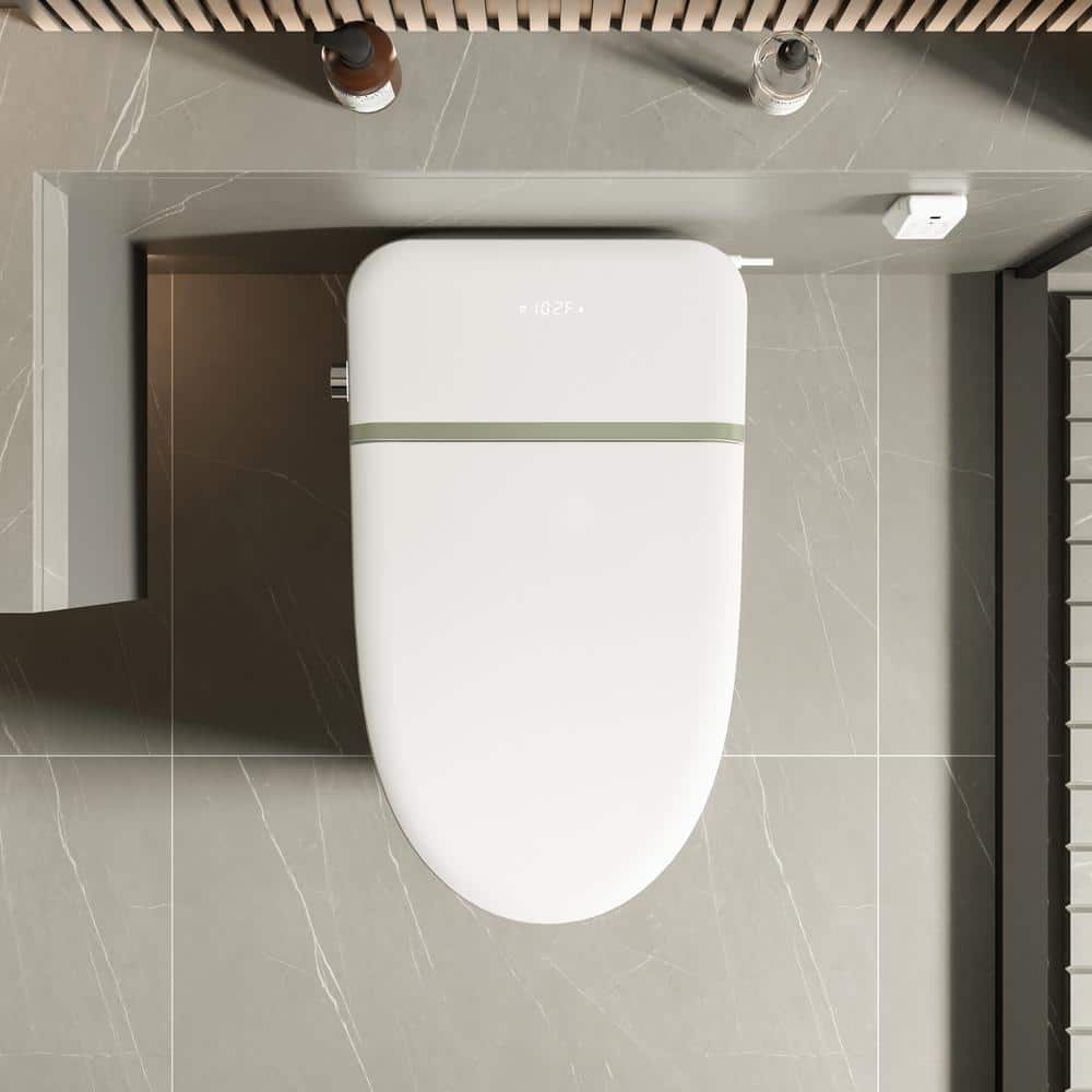 UKISHIRO Elongated Smart Bidet Toilet with Adjustable Sprayer Settings