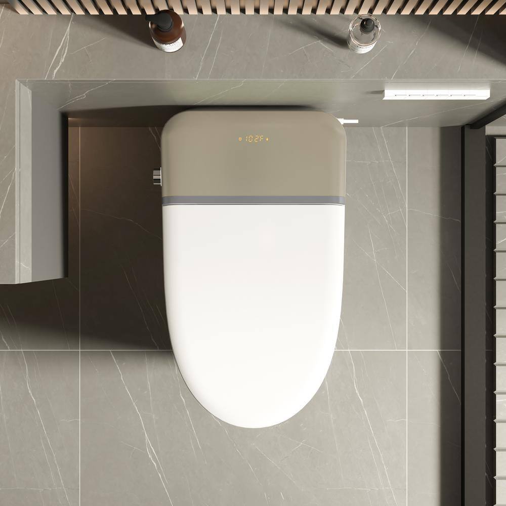UKISHIRO Smart Bidet Toilet with Auto-Open Lid, Heated Seat, and Deodorizing - CLB23A18
