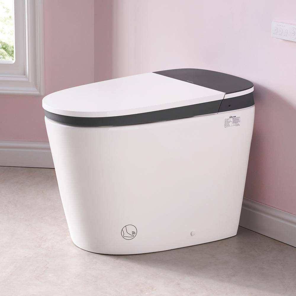 Unbranded 1.6/1.1 GPF ADA Smart Toilet Bidet with Auto Open/Close & UV-C Disinfection