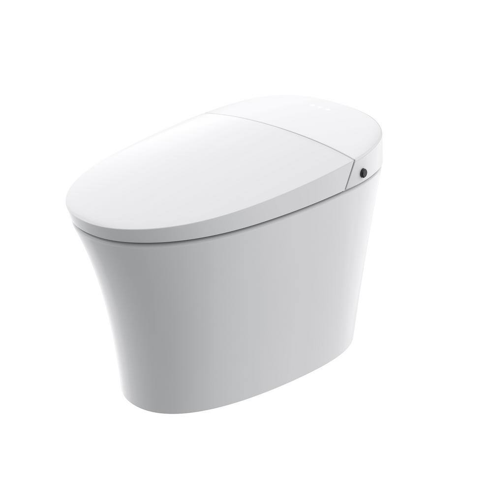 Unbranded ADA Compliant Smart Bidet Toilet - Dual Flush, Remote Control, White