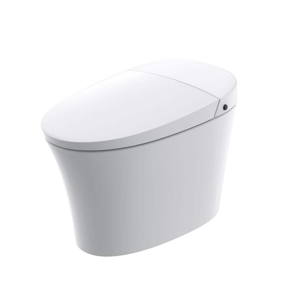 Unbranded ADA Compliant Smart Bidet Toilet - Dual Flush, Remote Control, White