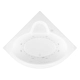 Universal Tubs Jaspers 5 ft. Acrylic Corner Drop-in Air Bathtub in White