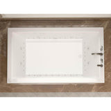 Universal Tubs Sapphire 5.5 ft. Rectangular Drop-in Whirlpool and Air Bath Tub in White (66 x 35.625 x 23 in)