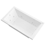 Universal Tubs Sapphire 5.5 ft. Rectangular Drop-in Whirlpool and Air Bath Tub in White (66 x 35.625 x 23 in)