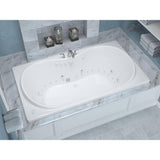 Universal Tubs Star 6 ft. Rectangular Drop-in Whirlpool and Air Bath Tub in White, 72 x 35.625 x 23 in