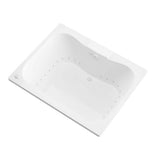 Universal Tubs Rhode 5 ft. Rectangular Drop-in Air Bath Tub in White (60 in. x 47 in.)
