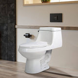 Universal Tubs HD Series 52.8 in. x 30 in. Left-Drain Walk-In Whirlpool Bathtub in White with 1.28 GPF Soft-Close Toilet