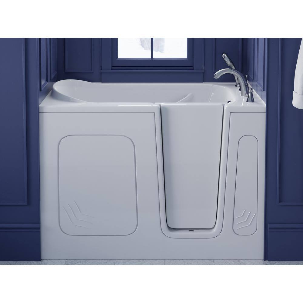 Universal Tubs HD Series 30 in. x 54 in. Right Drain Quick Fill Walk-In Soaking Bathtub in White