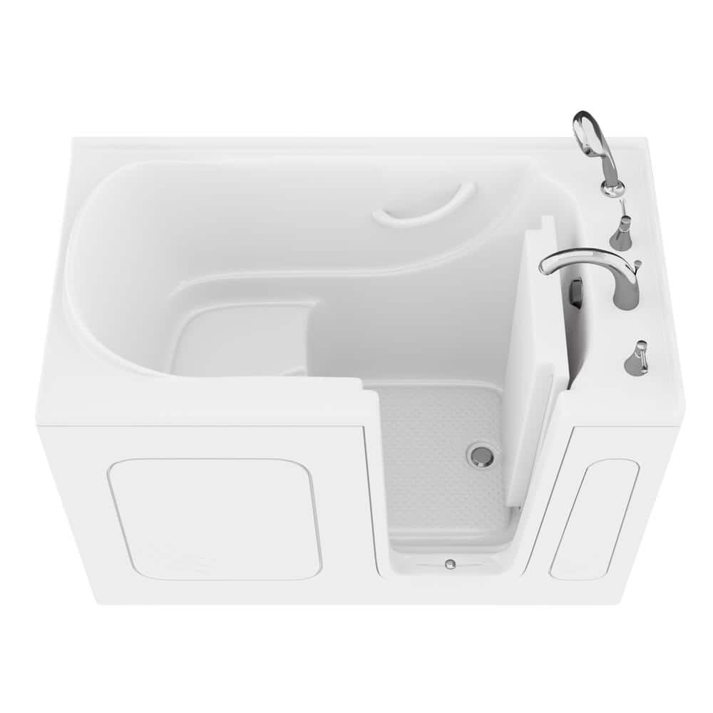 Universal Tubs HD Series 30 in. x 54 in. Right Drain Quick Fill Walk-In Soaking Bathtub in White