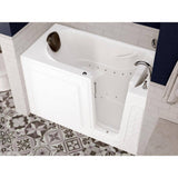 Universal Tubs Safe Premier 59 in. Right-Drain Walk-In Air Jetted Bathtub in White with Fast-Filling Faucet