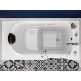 Universal Tubs Safe Premier 59 in. Right-Drain Walk-In Air Jetted Bathtub in White with Fast-Filling Faucet