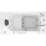 Universal Tubs Safe Premier 59 in. x 30 in. Right-Drain Walk-In Air & Whirlpool Bathtub in White with Fast Fill Faucet