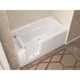 Universal Tubs HD Series 30 in. x 60 in. Left Drain Quick Fill Walk-In Soaking Bathtub in White