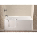 Universal Tubs HD Series 30 in. x 60 in. Left Drain Quick Fill Walk-In Soaking Bathtub in White