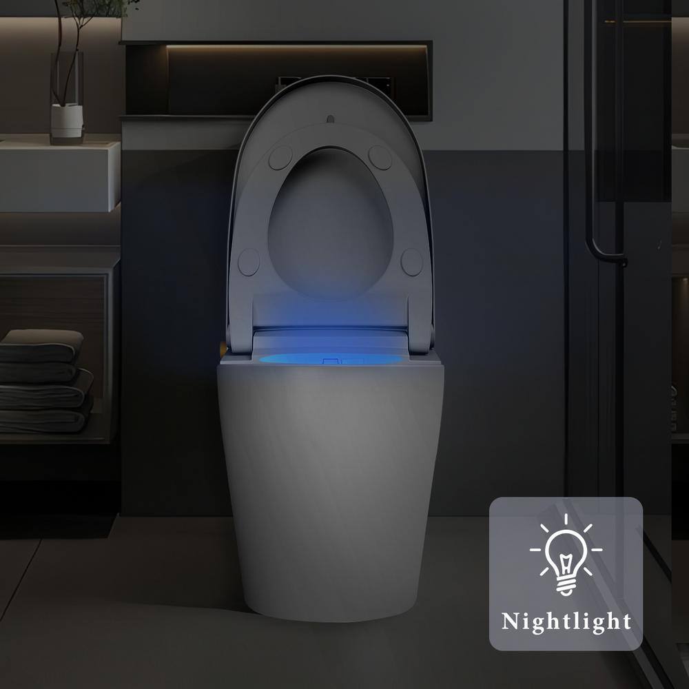 UPIKER 12-in-1 Smart Elongated Bidet Toilet with Heated Seat and Auto Flush