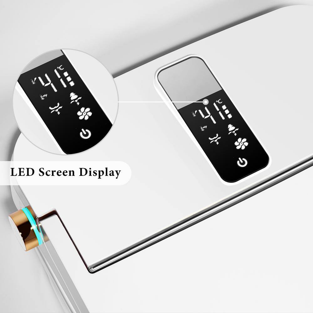 UPIKER 12-in-1 Smart Elongated Bidet Toilet with Heated Seat and Auto Flush