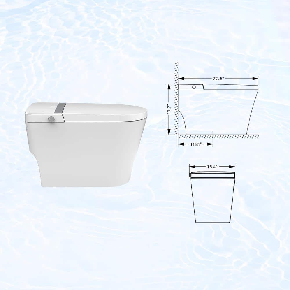 UPIKER 12-in-1 Smart Toilet with Heated Seat, Auto Flush, and Night Light