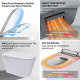 UPIKER 12" 1-piece Smart Elongated Toilet with Heated Seat and Auto Flush