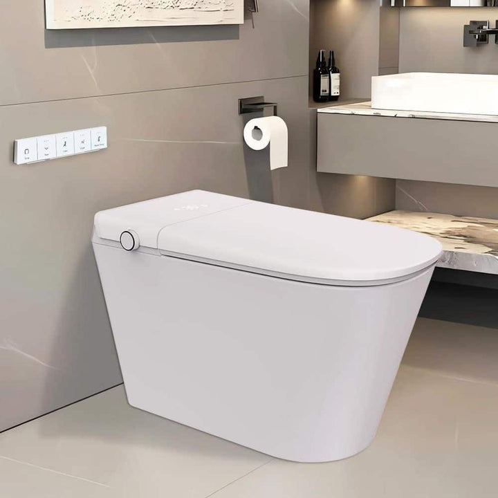 UPIKER 12" 1-piece Smart Elongated Toilet with Heated Seat and Auto Flush
