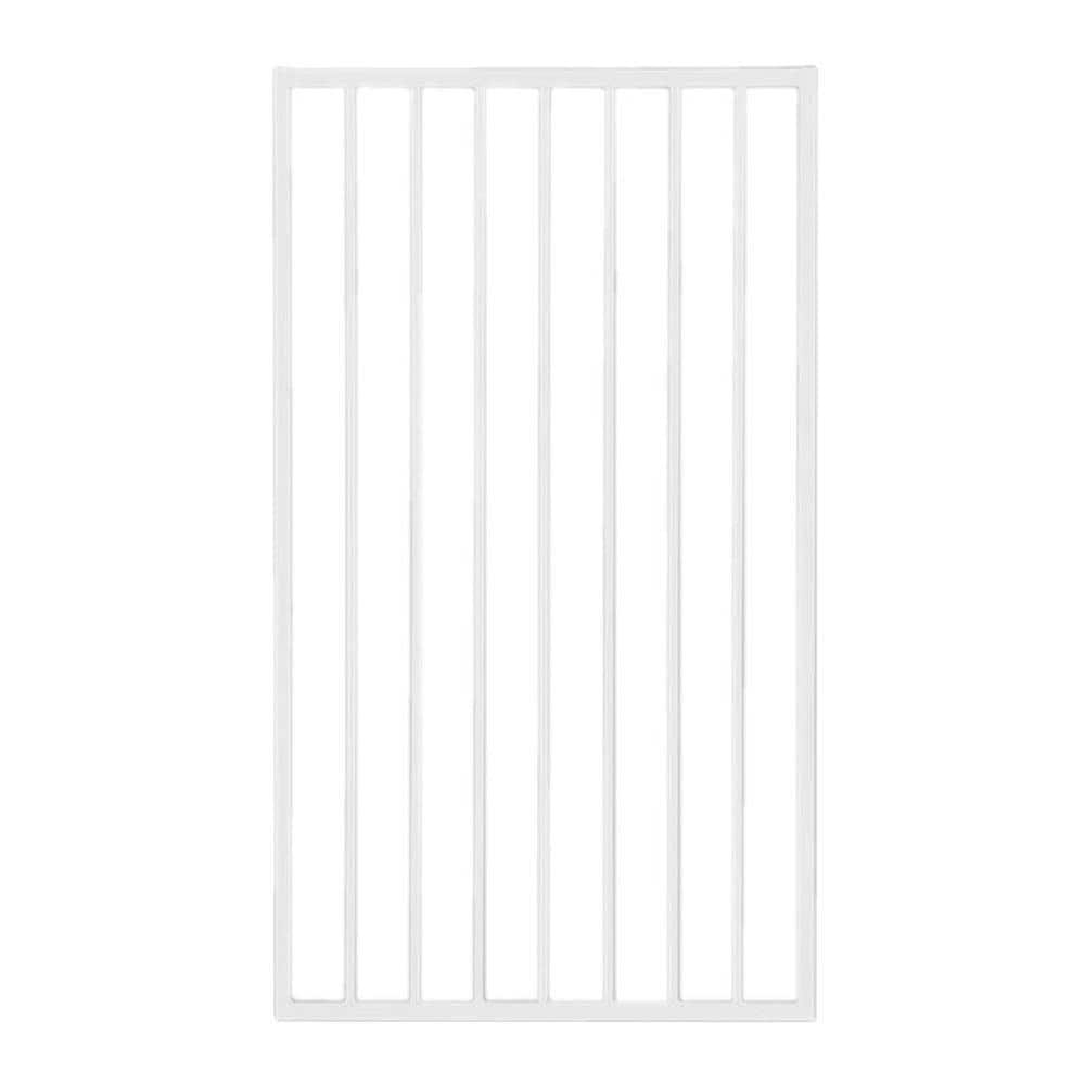 US Door and Fence Pro Series 3 ft. x 5 ft. White Steel Fence Gate
