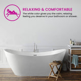 Vanity Art Reims 71 in. Acrylic Flatbottom Center Bathtub in White