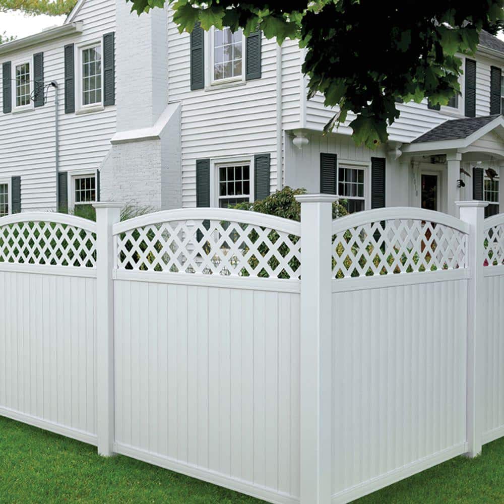 Veranda 5 in. x 5 in. White Vinyl New England Fence Post Cap