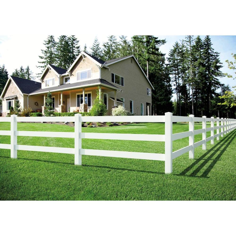 Veranda 5 in. x 5 in. White Vinyl Pyramid Fence Post Cap