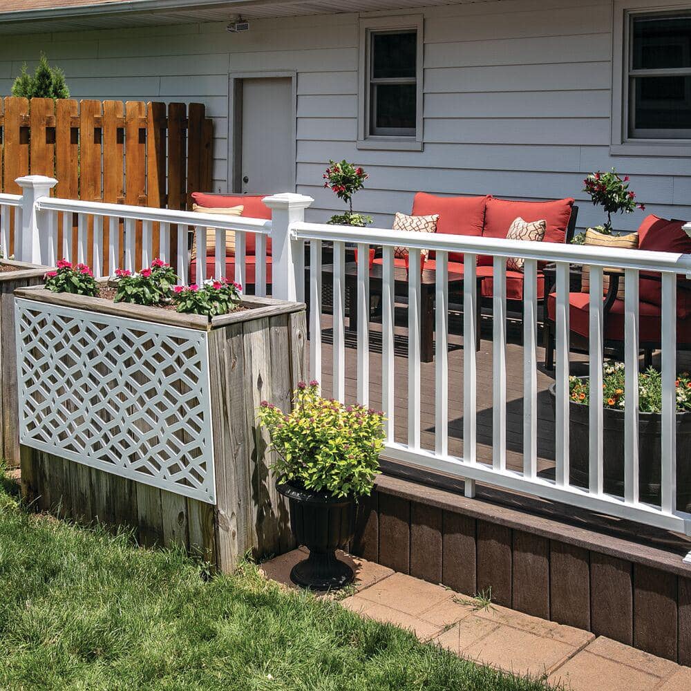Veranda 4 in. x 4 in. x 100 in. White Traditional Post Jacket